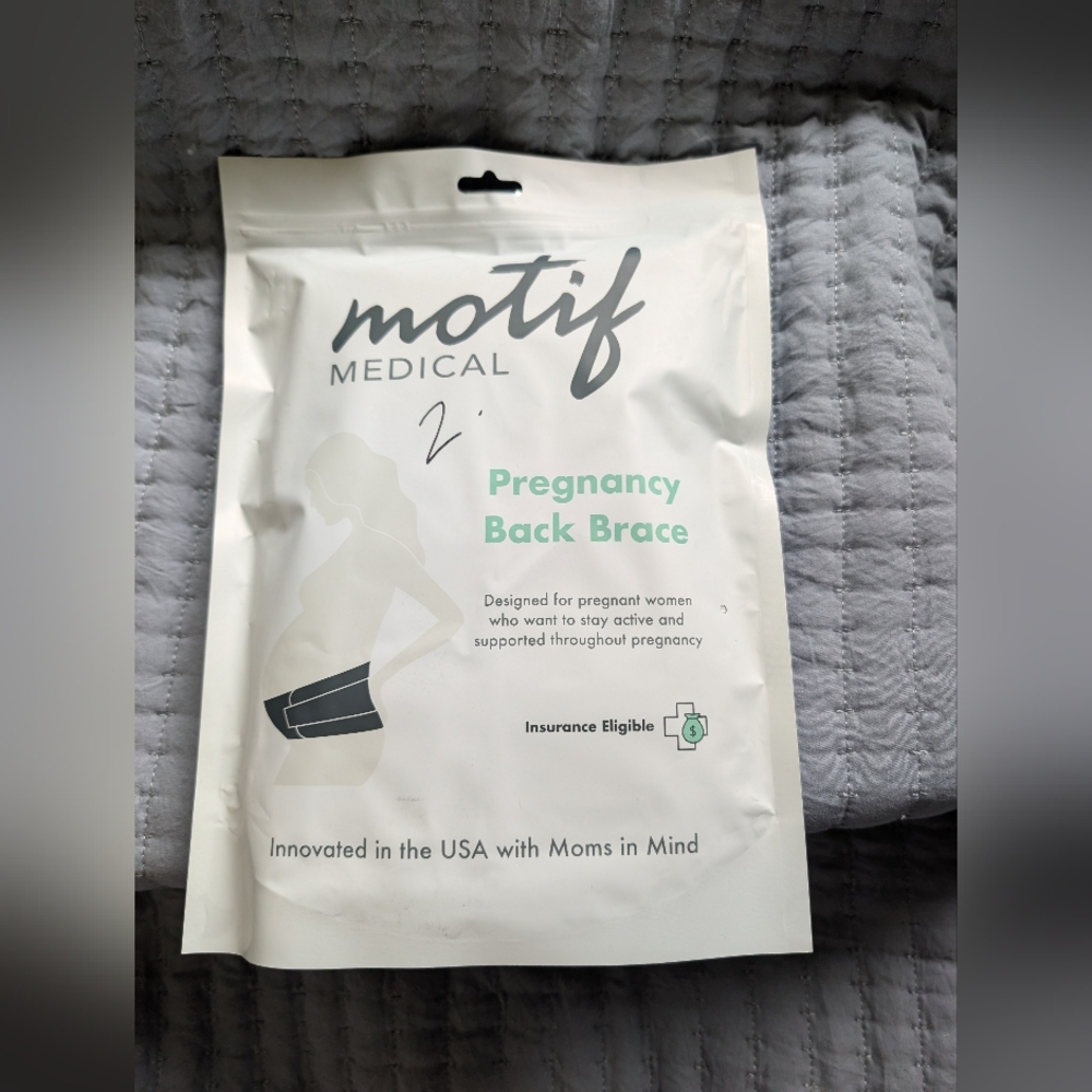 Motif Medical Pregnancy Back Brace - White
